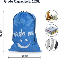 Wonair - Waszakken Voor Wasgoed - 60x90cm - Hemelsblauw - Met Trekkoord 12 Wonair - Waszakken Voor Wasgoed - 60x90cm - Hemelsblauw - Met Trekkoord -Dagelijkse Producten Winkel 1178x1200