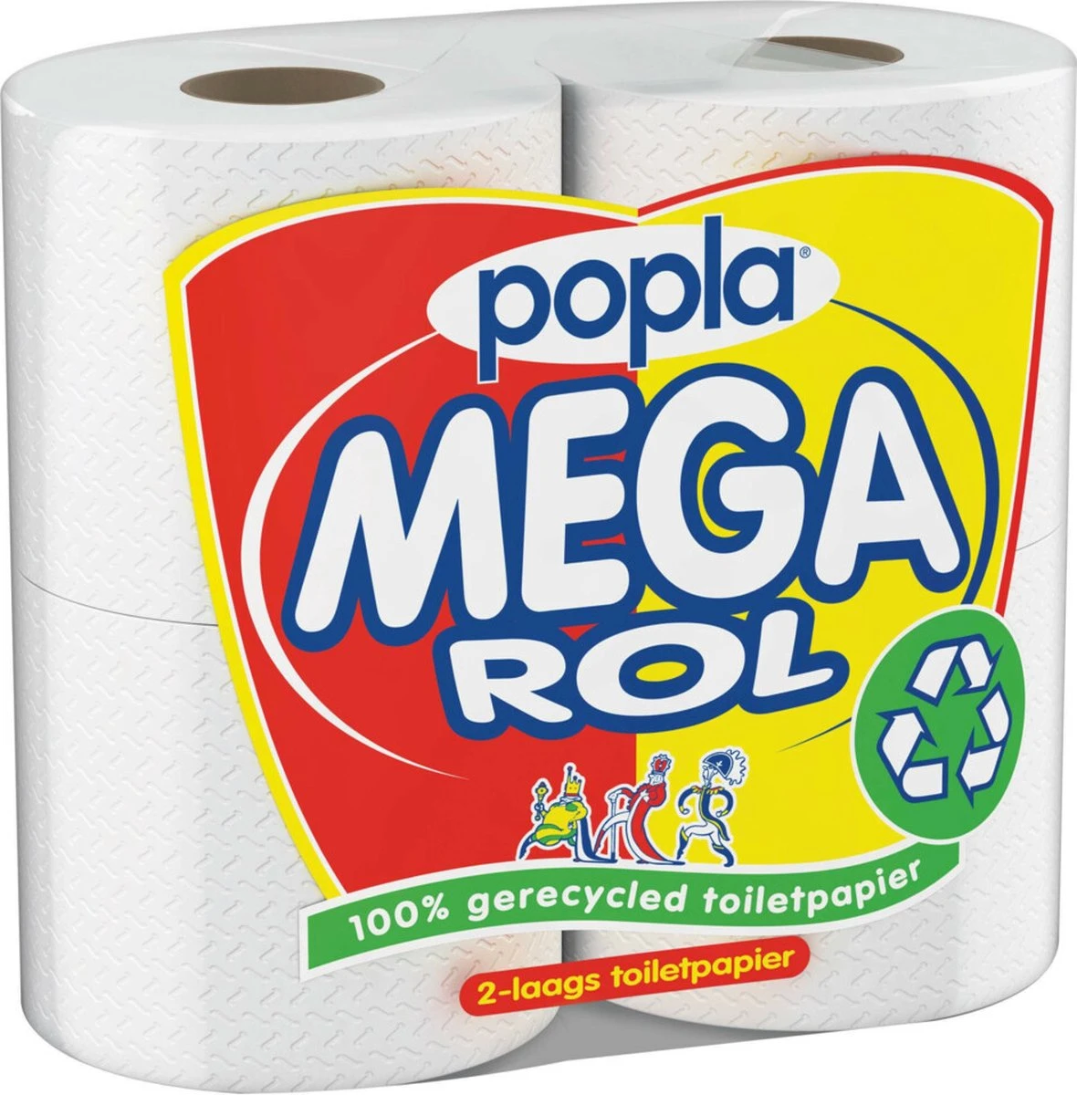 Popla Megarol Wc Papier - 24 Rollen 2 Popla Megarol Wc Papier - 24 Rollen - Afbeelding 2