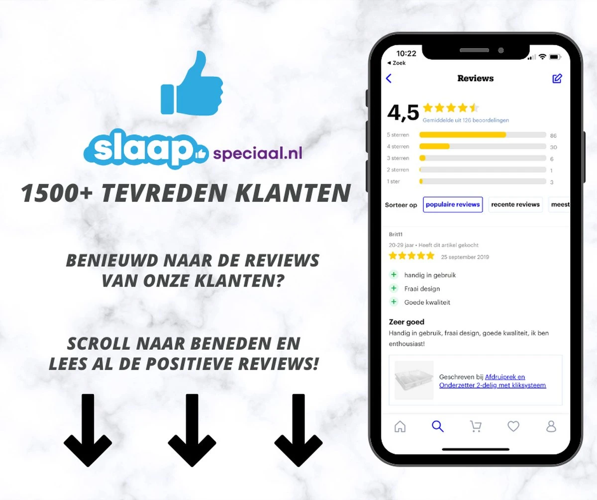 Afdruiprek En Onderzetter - 2-delig Afdruiprek Met Kliksysteem - Hoogwaardig Kunststof Extra Hard - Metallic Grijs 3 Afdruiprek En Onderzetter - 2-delig Afdruiprek Met Kliksysteem - Hoogwaardig Kunststof Extra Hard - Metallic Grijs - Afbeelding 3