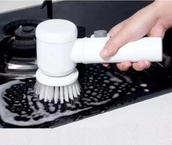 Apeiron Elektrische Schoonmaakborstel - Poetsmachine - Poliermachine - Schrobborstel - Handborstel - Werkborstel - Schrobber - Boorborstel - Wasborstel - Schoonmaakmiddelen - Reinigingsborstel - 3 Opzetstukken -Dagelijkse Producten Winkel 1200x1009 6