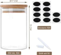 Quality Needz - Voorraadbussen - 250 ML - Glazen Potjes Met Deksel - Kruidenpotjes - 10 Delige Set - BPA-vrij - Gratis Pen & Herschrijfbare Stickers 11 Quality Needz - Voorraadbussen - 250 ML - Glazen Potjes Met Deksel - Kruidenpotjes - 10 Delige Set - BPA-vrij - Gratis Pen & Herschrijfbare Stickers -Dagelijkse Producten Winkel 1200x1078 1
