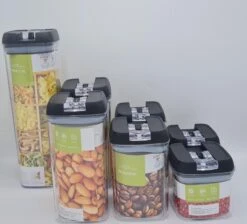 IGOODS - Voorraadpotten - Voorraaddozen- Voorraadboxen 7 Stuks - Met Zwarte Deksel -Dagelijkse Producten Winkel 1200x1089 1