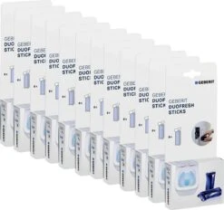 Uitgelichte producten 3 Geberit DuoFresh Sticks - 96 Stuks - Voordeelverpakking - Toilet/WC Blokjes Inbouwreservoir