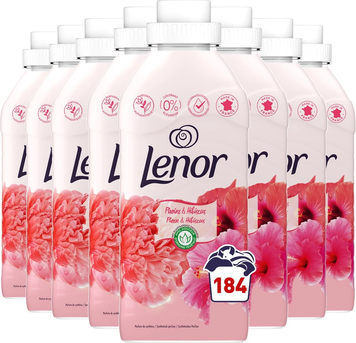 Lenor Pioenroos En Hibiscus Wasverzachter - 8 X 23 Wasbeurten - Voordeelverpakking 1 Lenor Pioenroos En Hibiscus Wasverzachter - 8 X 23 Wasbeurten - Voordeelverpakking