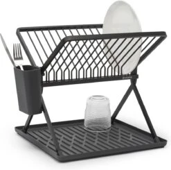 Brabantia SinkSide Afdruiprek - Inklapbaar - Compact - Dark Grey -Dagelijkse Producten Winkel 1200x1191 6