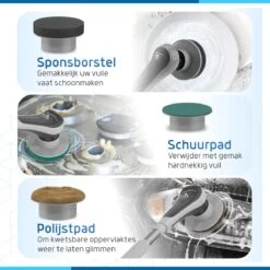 Qualitics Elektrische Schoonmaakborstel - Roterende Polijstmachine - Schrobborstel - Poetsmachine - Vloerreiniger Met 10 Opzetstukken 13 Qualitics Elektrische Schoonmaakborstel - Roterende Polijstmachine - Schrobborstel - Poetsmachine - Vloerreiniger Met 10 Opzetstukken -Dagelijkse Producten Winkel 1200x1200 1200