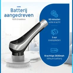 Qualitics Elektrische Schoonmaakborstel - Roterende Polijstmachine - Schrobborstel - Poetsmachine - Vloerreiniger Met 10 Opzetstukken 16 Qualitics Elektrische Schoonmaakborstel - Roterende Polijstmachine - Schrobborstel - Poetsmachine - Vloerreiniger Met 10 Opzetstukken -Dagelijkse Producten Winkel 1200x1200 1203