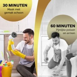 MostEssential Premium Elektrische Schoonmaakborstel 2023 Model – Elektrische Schrobber - Schrobborstel - Poetsmachine – Voor Badkamer Of Keuken - Inclusief 4 Borstelkoppen 14 MostEssential Premium Elektrische Schoonmaakborstel 2023 Model – Elektrische Schrobber - Schrobborstel - Poetsmachine – Voor Badkamer Of Keuken - Inclusief 4 Borstelkoppen -Dagelijkse Producten Winkel 1200x1200 1248