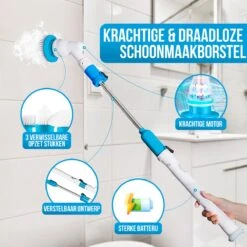 Strex Elektrische Schoonmaakborstel - Draadloze Schrobborstel - Schrobber - 3 Opzetstukken - Telescoopsteel - Poetsmachine Met Krachtige Accu 11 Strex Elektrische Schoonmaakborstel - Draadloze Schrobborstel - Schrobber - 3 Opzetstukken - Telescoopsteel - Poetsmachine Met Krachtige Accu -Dagelijkse Producten Winkel 1200x1200 1268