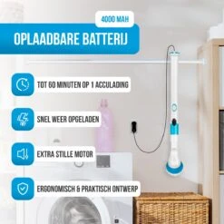 Strex Elektrische Schoonmaakborstel - Draadloze Schrobborstel - Schrobber - 3 Opzetstukken - Telescoopsteel - Poetsmachine Met Krachtige Accu 12 Strex Elektrische Schoonmaakborstel - Draadloze Schrobborstel - Schrobber - 3 Opzetstukken - Telescoopsteel - Poetsmachine Met Krachtige Accu -Dagelijkse Producten Winkel 1200x1200 1269