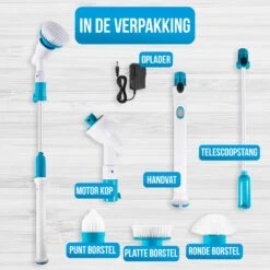 Strex Elektrische Schoonmaakborstel - Draadloze Schrobborstel - Schrobber - 3 Opzetstukken - Telescoopsteel - Poetsmachine Met Krachtige Accu 15 Strex Elektrische Schoonmaakborstel - Draadloze Schrobborstel - Schrobber - 3 Opzetstukken - Telescoopsteel - Poetsmachine Met Krachtige Accu -Dagelijkse Producten Winkel 1200x1200 1272