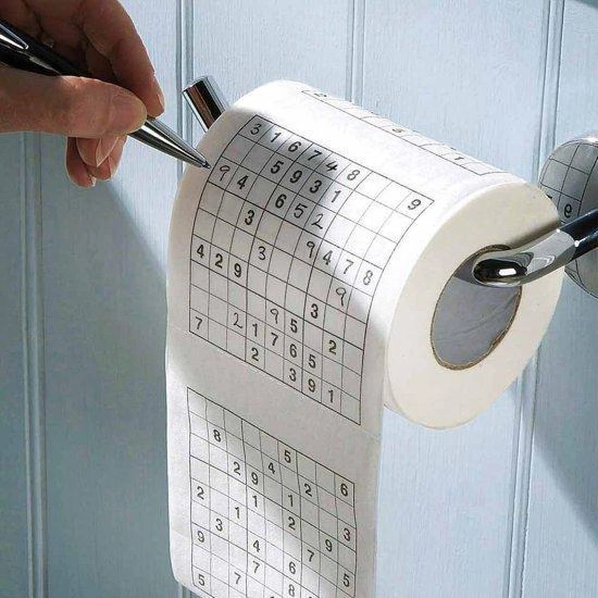 MikaMax Sudoku WC Papier - Sudoku - Iedervel Een Andere Sudoku - Toiletpapier - Puzzels - Puzzel 5 MikaMax Sudoku WC Papier - Sudoku - Iedervel Een Andere Sudoku - Toiletpapier - Puzzels - Puzzel - Afbeelding 5