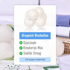 DRYQUICK Drogerballen- Wasbollen- Duurzaam Schapenwol - Herbruikbaar- 6 XL Wasballen Wit 11 DRYQUICK Drogerballen- Wasbollen- Duurzaam Schapenwol - Herbruikbaar- 6 XL Wasballen Wit -Dagelijkse Producten Winkel 1200x1200 520