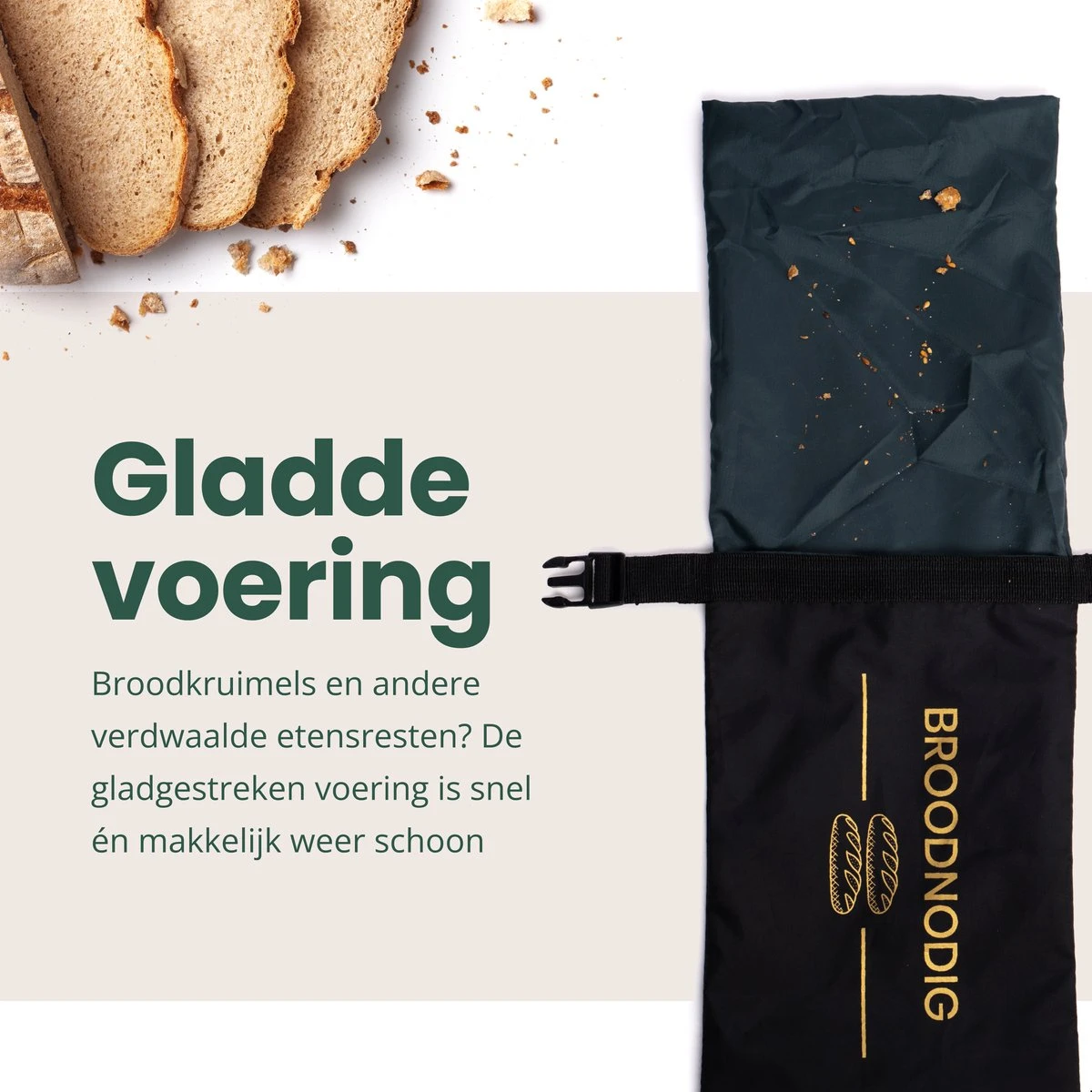 BROODNODIG® - Herbruikbare Boterhamzak - Van 100% Gerecyclede PET-flessen - Ideaal Als Diepvrieszakjes - Lunchzak - Herbruikbaar Boterhamzakje - Foodwrap - Lunchbox - 30x20cm - Zwart 5 BROODNODIG® - Herbruikbare Boterhamzak - Van 100% Gerecyclede PET-flessen - Ideaal Als Diepvrieszakjes - Lunchzak - Herbruikbaar Boterhamzakje - Foodwrap - Lunchbox - 30x20cm - Zwart - Afbeelding 5