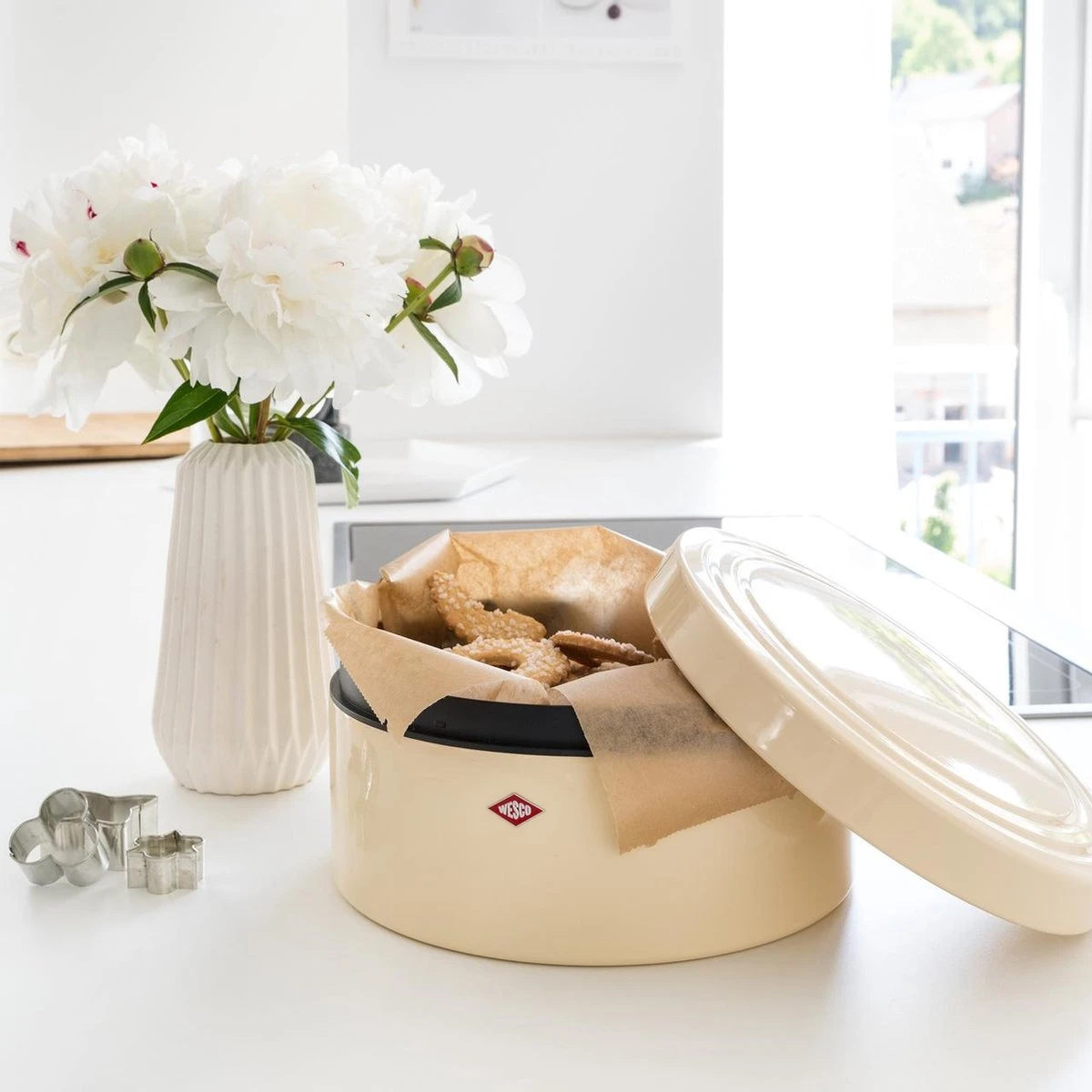 Wesco Koektrommel 4l Zwart 2 Wesco Koektrommel 4l Zwart - Afbeelding 2