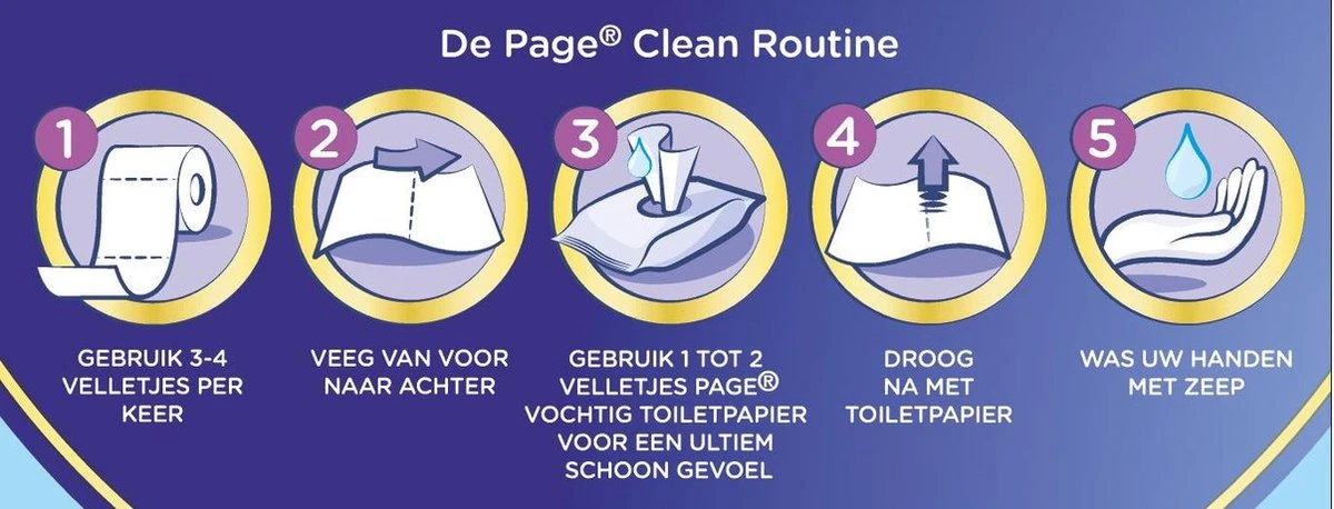 Page Toiletpapier - 63 Rollen - Kussenzacht Wc Papier (3-laags) - Met Extra Zijde - Voordeelverpakking 3 Page Toiletpapier - 63 Rollen - Kussenzacht Wc Papier (3-laags) - Met Extra Zijde - Voordeelverpakking - Afbeelding 3