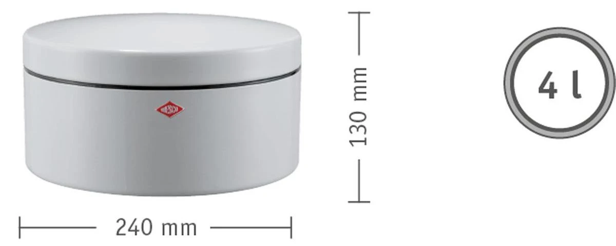 Wesco Koektrommel 4l Mint Groen 4 Wesco Koektrommel 4l Mint Groen - Afbeelding 4