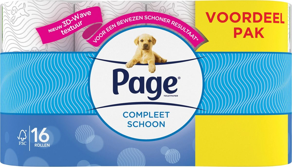 Page Wc Papier - Compleet Schoon Toiletpapier - 16 Rollen 6 Page Wc Papier - Compleet Schoon Toiletpapier - 16 Rollen - Afbeelding 6