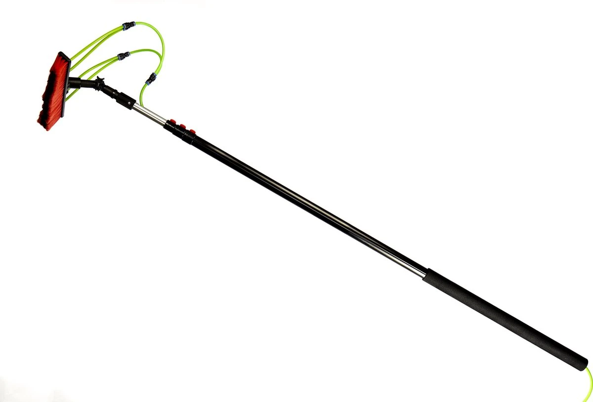 Aqua2Go Telescoopsteel 7,2 Meter - Lichtgewicht Aluminium - 40 Cm. Borstel - Ramen Wassen - Zonnepanelen 3 Aqua2Go Telescoopsteel 7,2 Meter - Lichtgewicht Aluminium - 40 Cm. Borstel - Ramen Wassen - Zonnepanelen - Afbeelding 3