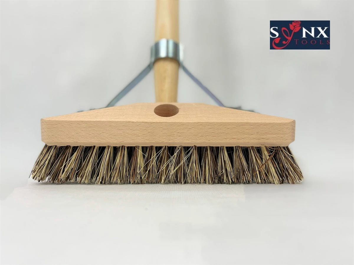Synx Tools Luiwagen Union 22cm - Tegel Bezem Schrobber- Bezemsteel - Schoonmaakbezem - Schrobborstels - Bezems Met Steel 150 Cm 4 Synx Tools Luiwagen Union 22cm - Tegel Bezem Schrobber- Bezemsteel - Schoonmaakbezem - Schrobborstels - Bezems Met Steel 150 Cm - Afbeelding 4