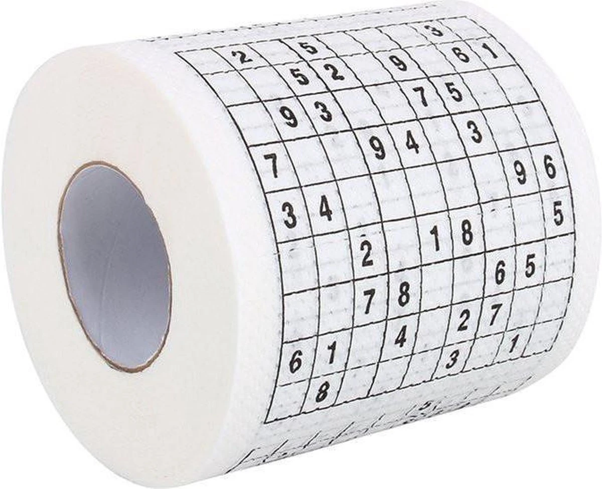 MikaMax Sudoku WC Papier - Sudoku - Iedervel Een Andere Sudoku - Toiletpapier - Puzzels - Puzzel 6 MikaMax Sudoku WC Papier - Sudoku - Iedervel Een Andere Sudoku - Toiletpapier - Puzzels - Puzzel - Afbeelding 6