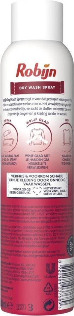 Robijn Pink Sensation Dry Wash Spray 200 Ml -Dagelijkse Producten Winkel 284x1200 1