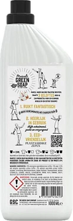 Marcel's Green Soap Wasmiddel Vanille & Katoen - 19 Wasbeurten - 1 Liter - Palmolievrij 15 Marcel's Green Soap Wasmiddel Vanille & Katoen - 19 Wasbeurten - 1 Liter - Palmolievrij -Dagelijkse Producten Winkel 400x1200