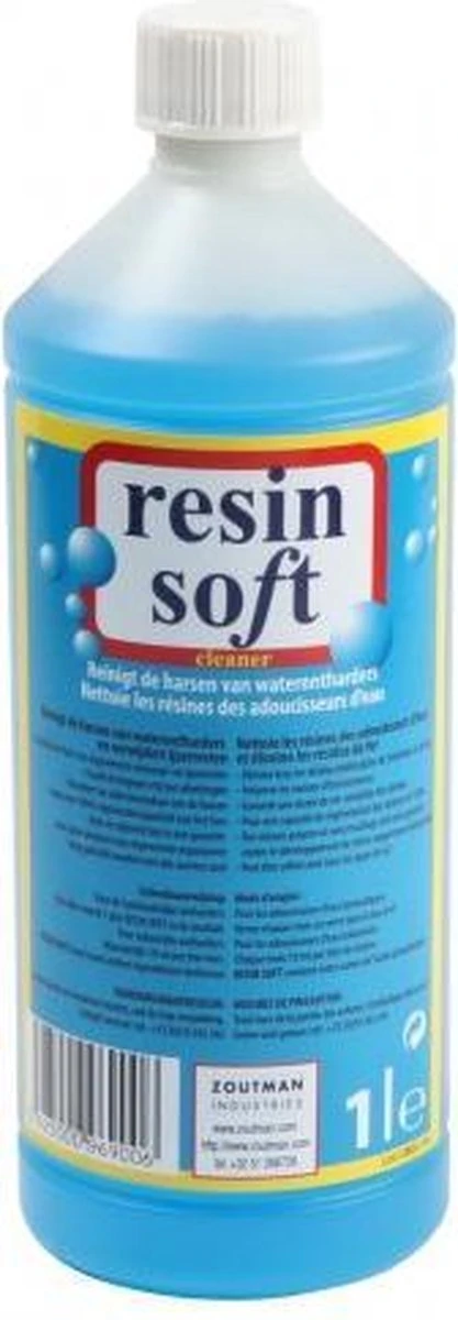 Resin Soft - Harsreiniger Waterontharder Of Waterverzachter - Goed Voor 1 Jaar Ontsmetting 1 Resin Soft - Harsreiniger Waterontharder Of Waterverzachter - Goed Voor 1 Jaar Ontsmetting