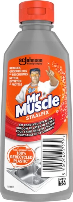 Uitgelichte producten 1 4x Mr. Muscle Staalfix 200 ML