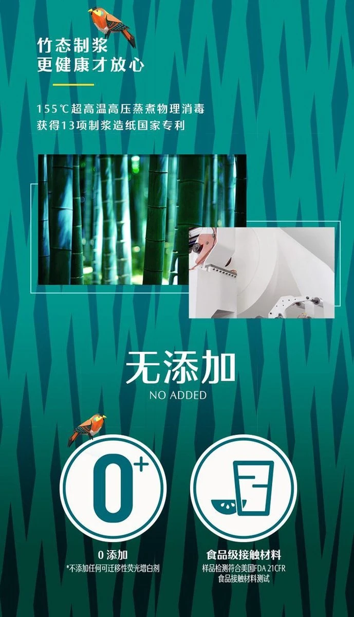 BAMTIME BamboeTissuepapier 4-laags Wc Papier - Wit Color Gebleekt 27 (3*9) Rollen 2 BAMTIME BamboeTissuepapier 4-laags Wc Papier - Wit Color Gebleekt 27 (3*9) Rollen - Afbeelding 2