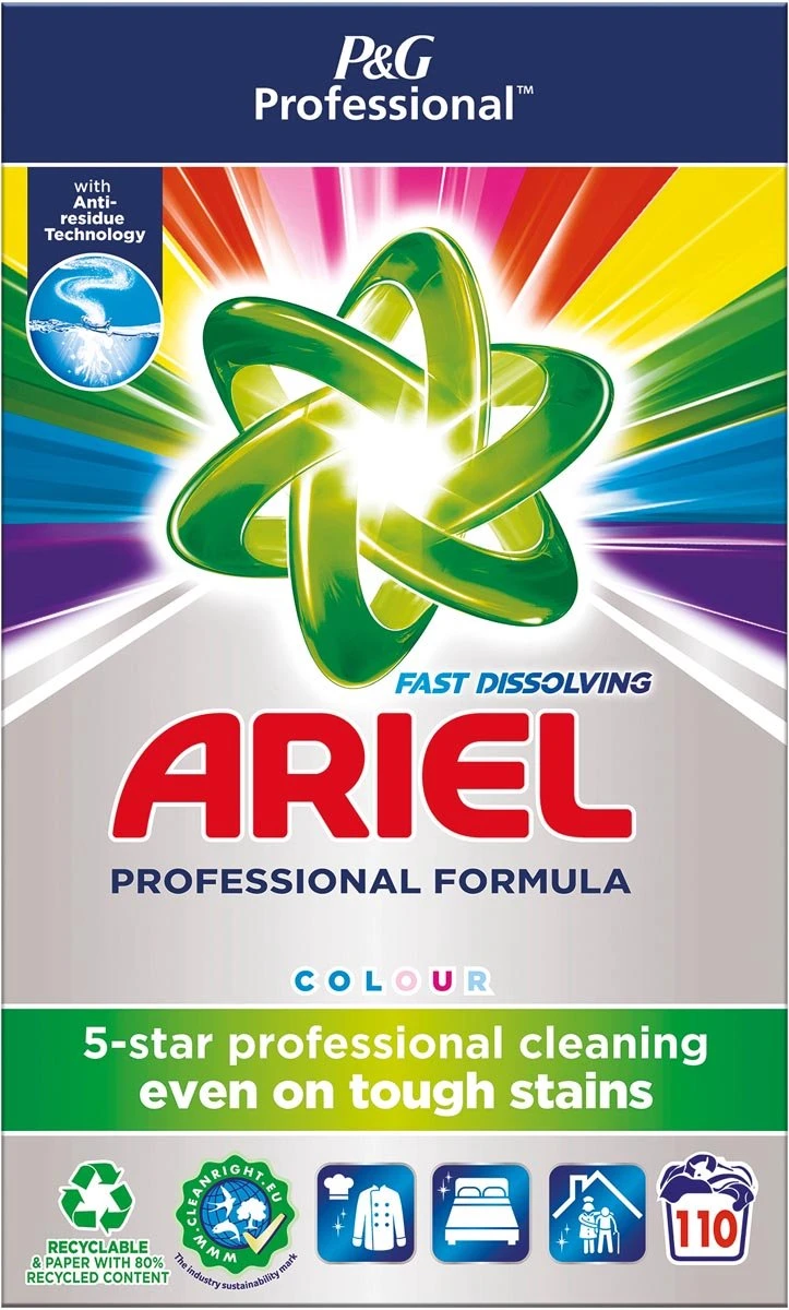 Ariel - Proffesional - Waspoeder Color - 7.15kg - 110 Wasbeurten 4 Ariel - Proffesional - Waspoeder Color - 7.15kg - 110 Wasbeurten - Afbeelding 4