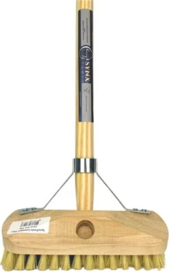 Synx Tools Luiwagen Fiber 22cm - Schrobber - Vloerschrobber - Schoonmaakbezem - Schrobborstels - Incl. Steel 150 Cm -Dagelijkse Producten Winkel 748x1200