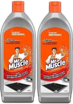 Uitgelichte producten 17 Mr. Muscle - Cera-Fix Voor Keramische - Halogeen En Inductie Kookplaten - Kookplaatreiniger - 2 X 200 Ml