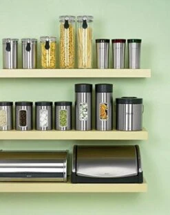 Brabantia Voorraadbus - 1,4 L - Matt Steel Fingerprint Proof / Matt Black Deksel - Met Venster 14 Brabantia Voorraadbus - 1,4 L - Matt Steel Fingerprint Proof / Matt Black Deksel - Met Venster -Dagelijkse Producten Winkel 952x1200