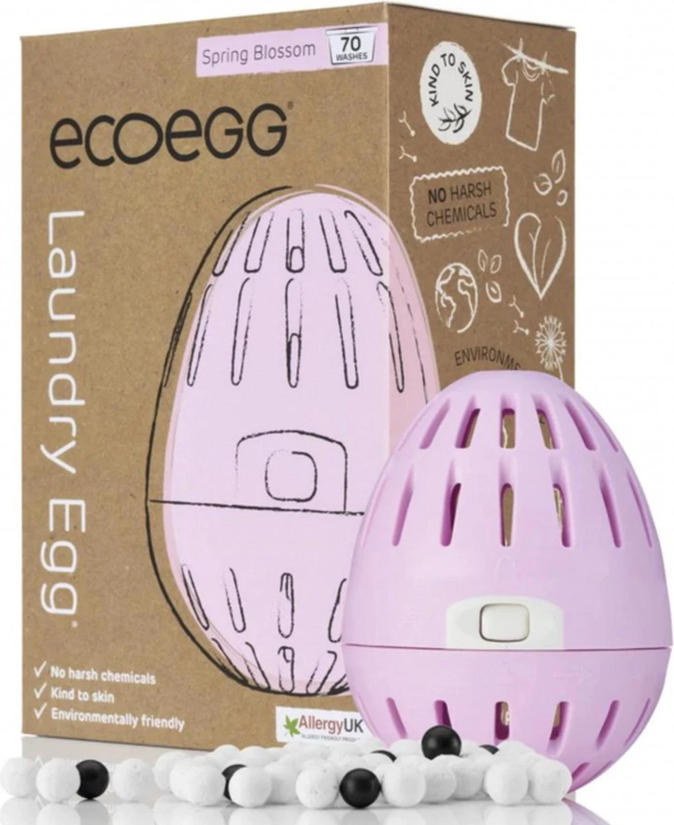 Eco-egg Wasbol Springbloesem 70 - Wasbeurten 10 Eco-egg Wasbol Springbloesem 70 - Wasbeurten - Afbeelding 10